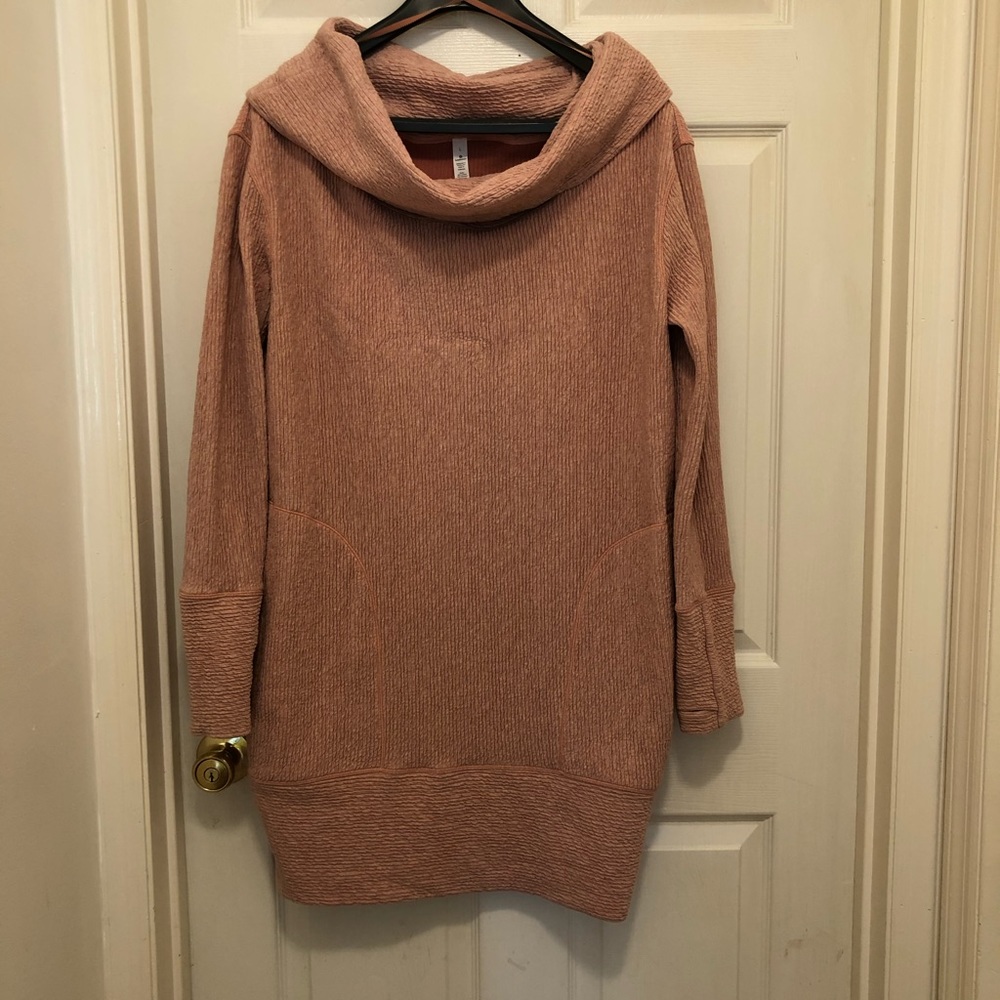 Overzised cozy sweater dress